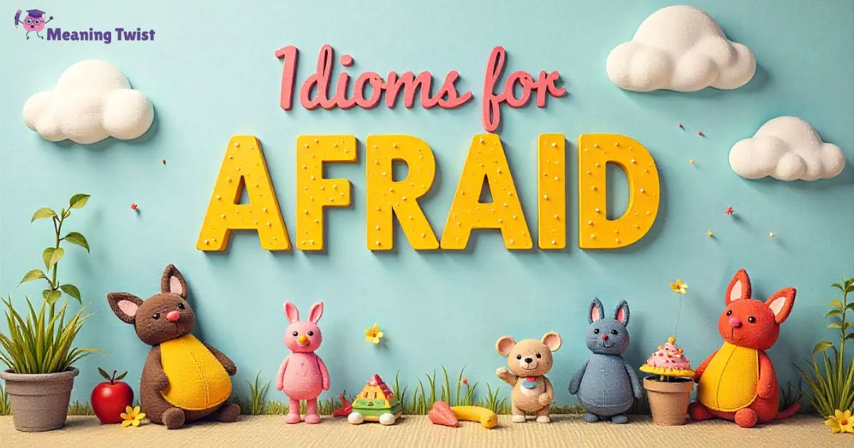 Idioms for Afraid