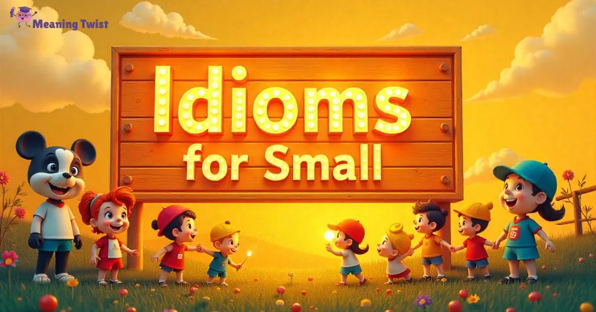 30+  Idioms for Small Stuff That Say a Lot in Few Words